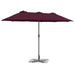 Parasol de Grădină Roșu bordo 380 x 196 x 235 cm - WALTI WALTI