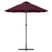Parasol de Grădină Roșu bordo 380 x 196 x 235 cm - WALTI WALTI