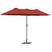 Parasol de Grădină Terracota 380 x 196 x 235 cm - WALTI WALTI