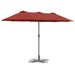 Parasol de Grădină Terracota 380 x 196 x 235 cm - WALTI WALTI