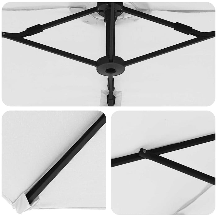 Parasol cu braț cantilever pentru grădină cu blocare Nisipiu - WALTI WALTI