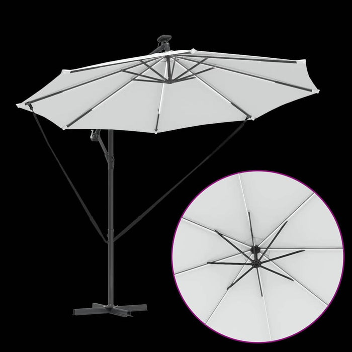 Parasol banana cu brațe Nisipiu 294 x 294 x 248 cm - WALTI WALTI