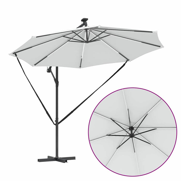 Parasol banana cu brațe Nisipiu 294 x 294 x 248 cm - WALTI WALTI