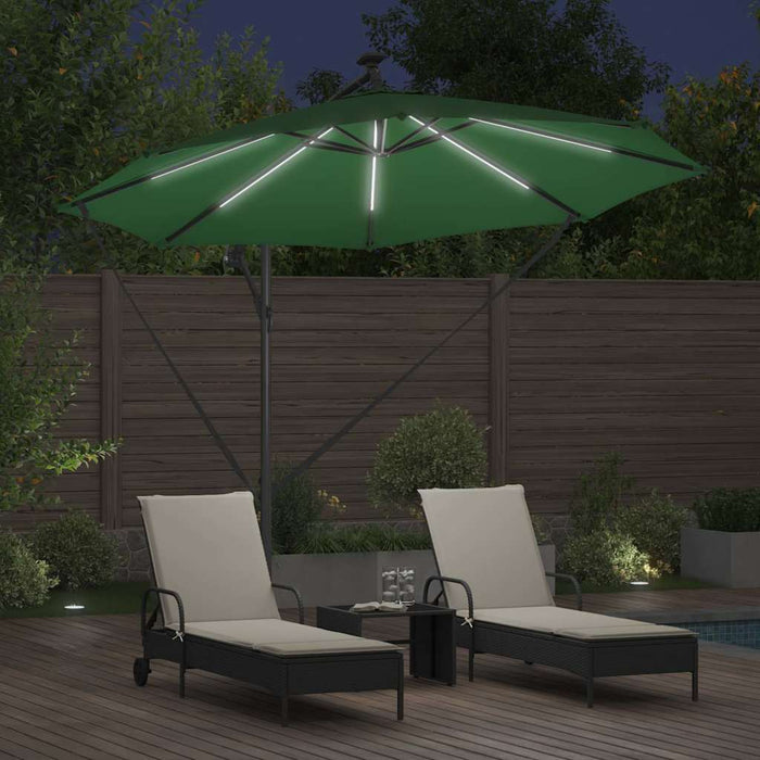 Umbrelă de soare Verde 294 x 294 x 248 cm Poliester și Aluminiu WALTI