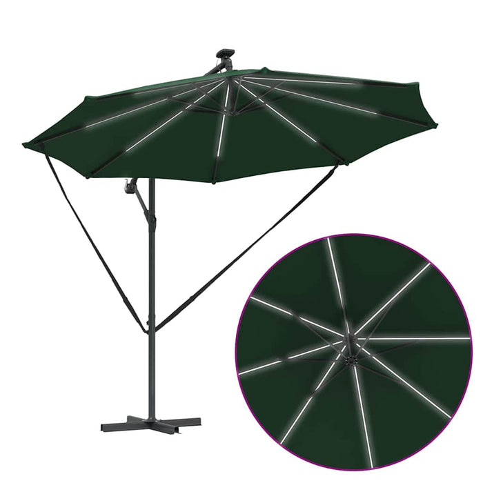 Parasol banana cu brațe Verde 294 x 294 x 248 cm - WALTI WALTI