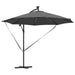 Parasol banana cu brațe cu blocare Antracit 294 x 294 x 248 cm - WALTI WALTI
