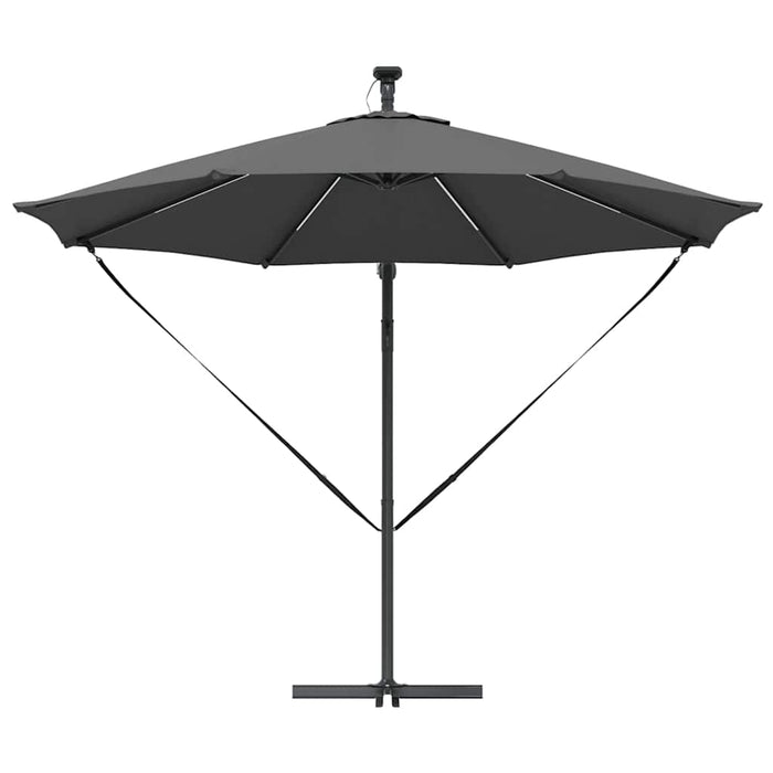 Parasol banana cu brațe cu blocare Antracit 294 x 294 x 248 cm - WALTI WALTI