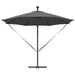 Parasol banana cu brațe cu blocare Antracit 294 x 294 x 248 cm - WALTI WALTI