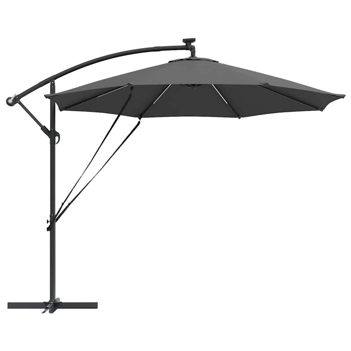 Parasol banana cu brațe cu blocare Antracit 294 x 294 x 248 cm - WALTI WALTI