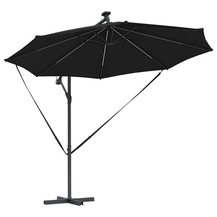 Parasol banana cu brațe Negru 294 x 294 x 248 cm - WALTI WALTI