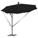 Parasol banana cu brațe Negru 294 x 294 x 248 cm - WALTI WALTI