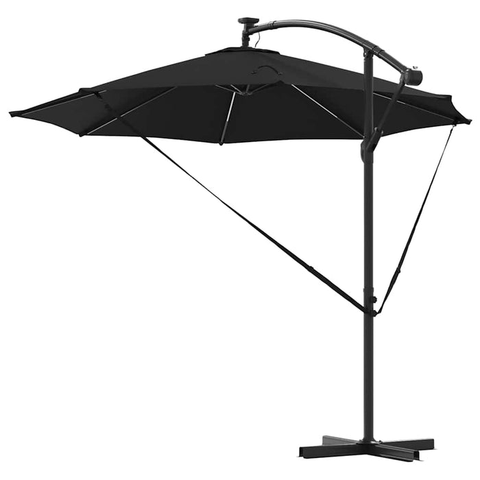 Parasol banana cu brațe Negru 294 x 294 x 248 cm - WALTI WALTI
