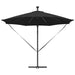 Parasol banana cu brațe Negru 294 x 294 x 248 cm - WALTI WALTI