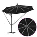Parasol banana cu brațe Negru 294 x 294 x 248 cm - WALTI WALTI