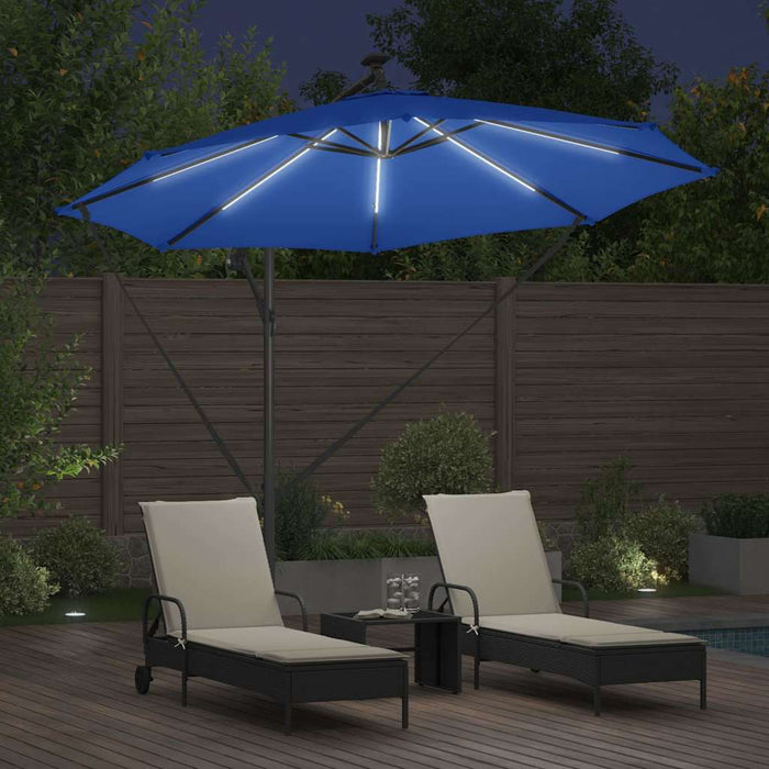 Umbrelă de soare Albastru azur 294 x 294 x 248 cm WALTI