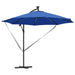 Parasol banana cu brațe albastru azur 294 x 294 x 248 cm - WALTI WALTI