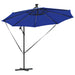 Parasol banana cu brațe albastru azur 294 x 294 x 248 cm - WALTI WALTI
