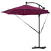Parasol banana cu brațe Roșu bordo 294 x 294 x 248 cm - WALTI WALTI