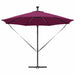 Parasol banana cu brațe Roșu bordo 294 x 294 x 248 cm - WALTI WALTI