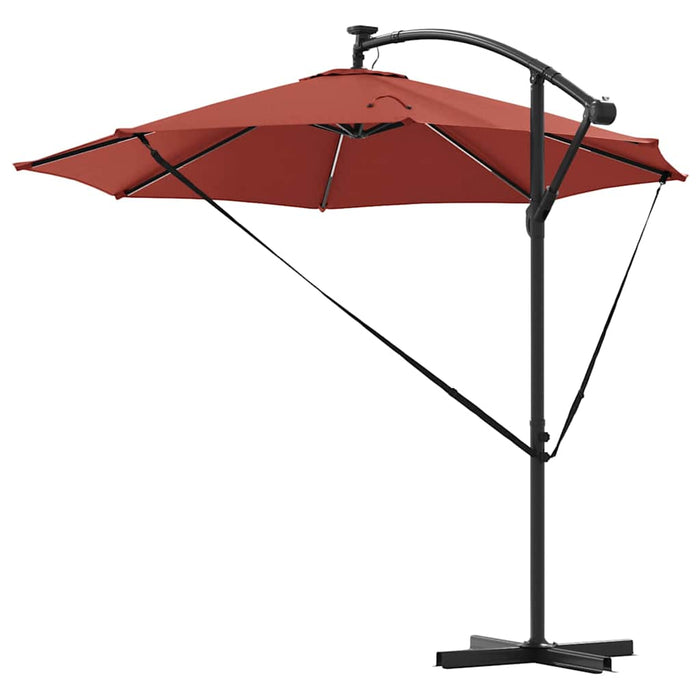 Parasol banana cu brațe Terracota 294 x 294 x 248 cm - WALTI WALTI