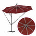 Parasol banana cu brațe Terracota 294 x 294 x 248 cm - WALTI WALTI