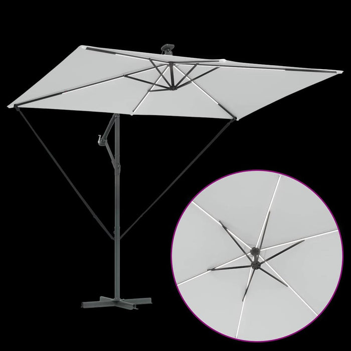 Parasol banana cu brațe Nisipiu 294 x 200 x 254 cm - WALTI WALTI