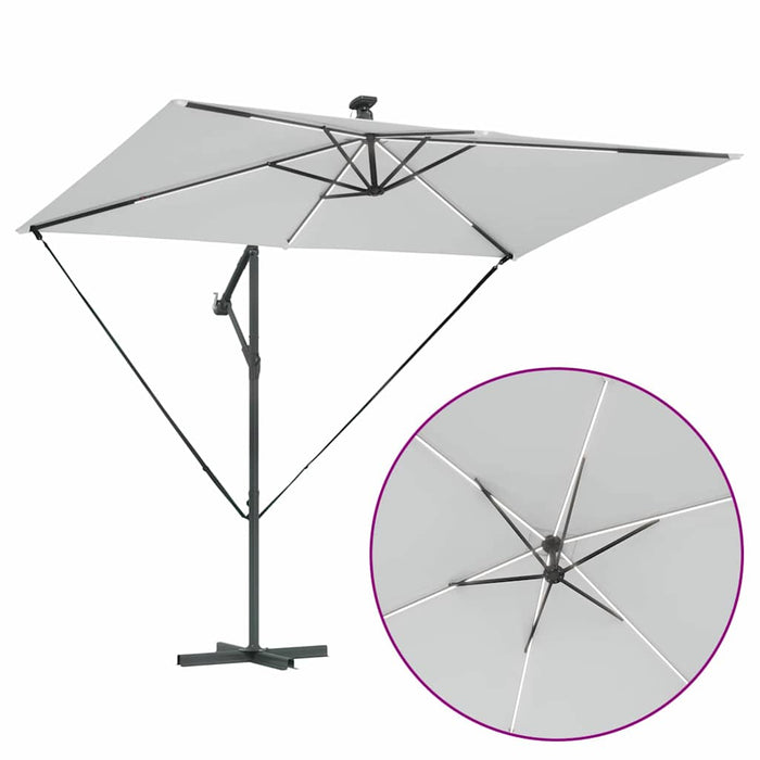 Parasol banana cu brațe Nisipiu 294 x 200 x 254 cm - WALTI WALTI