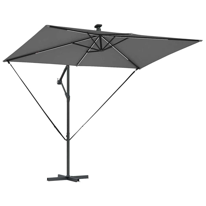 Parasol banana cu brațe cu blocare Antracit 294 x 200 x 254 cm - WALTI WALTI