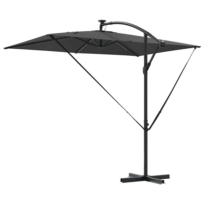Parasol banana cu brațe cu blocare Antracit 294 x 200 x 254 cm - WALTI WALTI