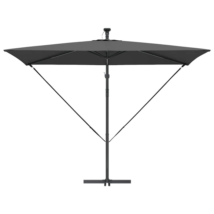 Parasol banana cu brațe cu blocare Antracit 294 x 200 x 254 cm - WALTI WALTI