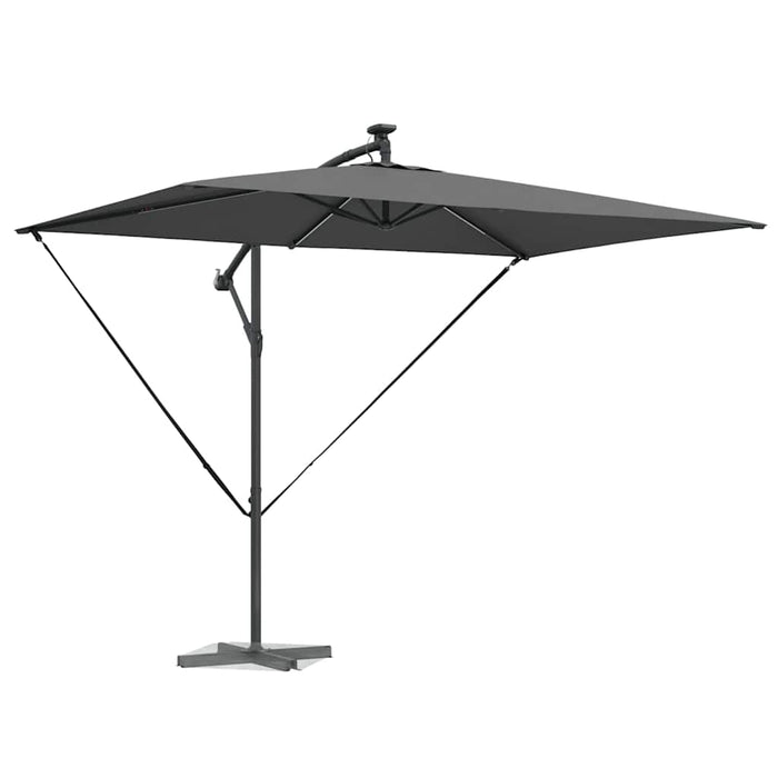 Parasol banana cu brațe cu blocare Antracit 294 x 200 x 254 cm - WALTI WALTI
