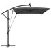 Parasol banana cu brațe cu blocare Antracit 294 x 200 x 254 cm - WALTI WALTI