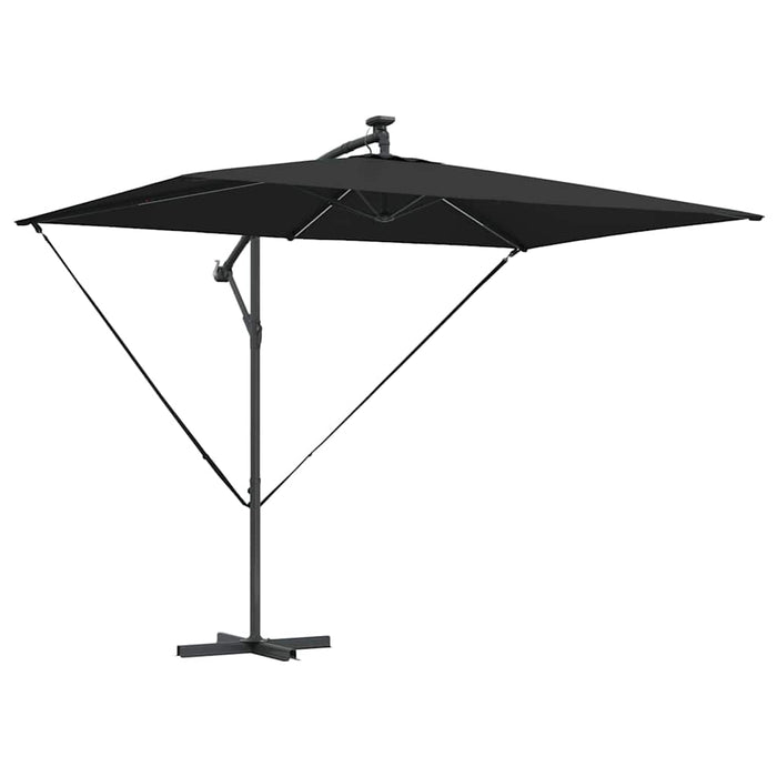 Parasol banana cu brațe Negru 294 x 200 x 254 cm - WALTI WALTI