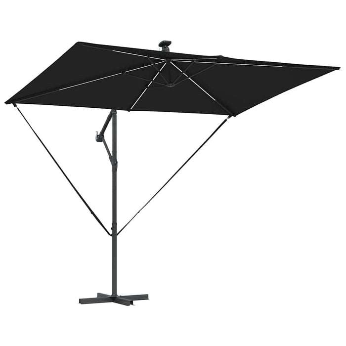 Parasol banana cu brațe Negru 294 x 200 x 254 cm - WALTI WALTI