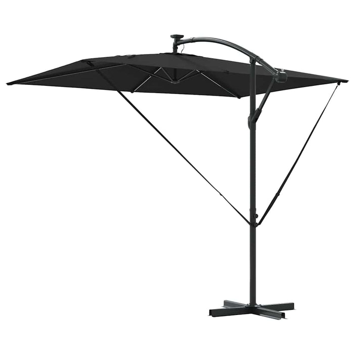 Parasol banana cu brațe Negru 294 x 200 x 254 cm - WALTI WALTI