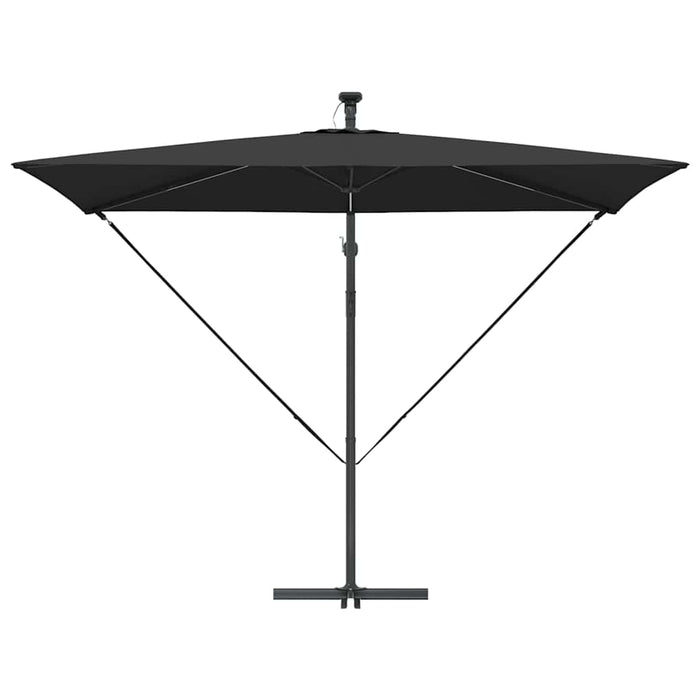 Parasol banana cu brațe Negru 294 x 200 x 254 cm - WALTI WALTI