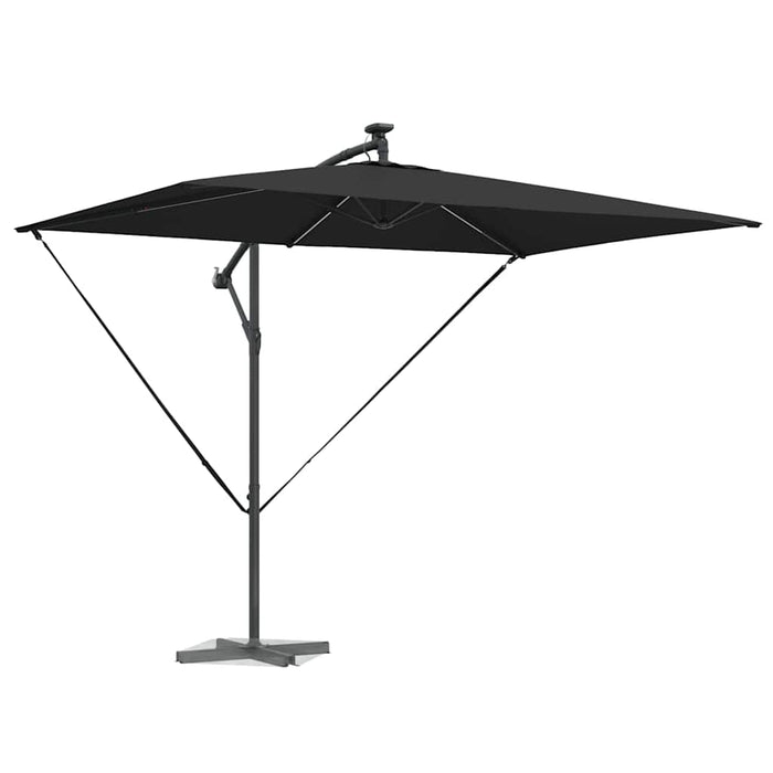 Parasol banana cu brațe Negru 294 x 200 x 254 cm - WALTI WALTI