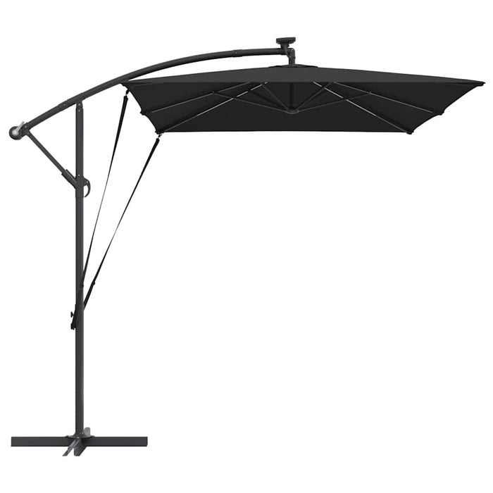 Parasol banana cu brațe Negru 294 x 200 x 254 cm - WALTI WALTI