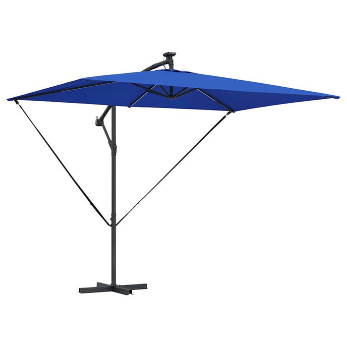 Parasol banana cu brațe albastru 294 x 200 x 254 cm - WALTI WALTI