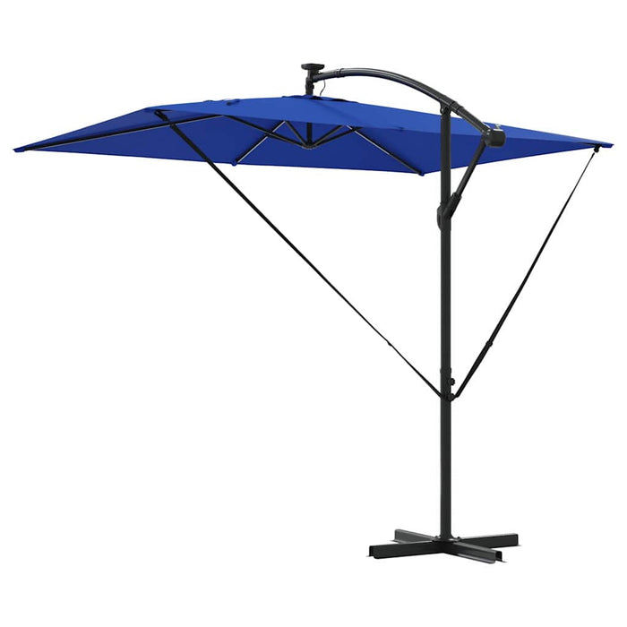 Parasol banana cu brațe albastru 294 x 200 x 254 cm - WALTI WALTI