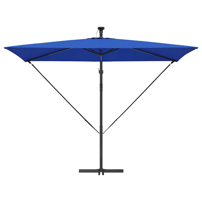 Parasol banana cu brațe albastru 294 x 200 x 254 cm - WALTI WALTI