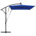 Parasol banana cu brațe albastru 294 x 200 x 254 cm - WALTI WALTI