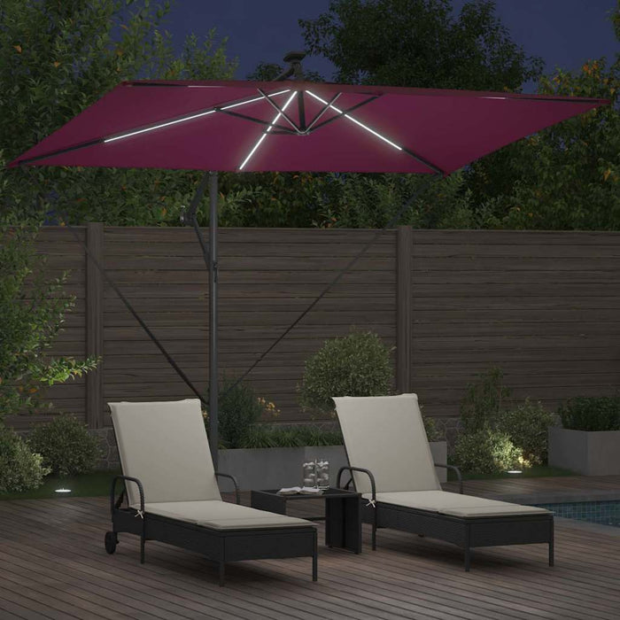 Umbrelă de soare Roșu Bordeaux 294 x 200 x 270 cm WALTI