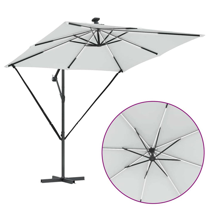Parasol banana cu brațe Nisipiu 249 x 249 x 250 cm - WALTI WALTI