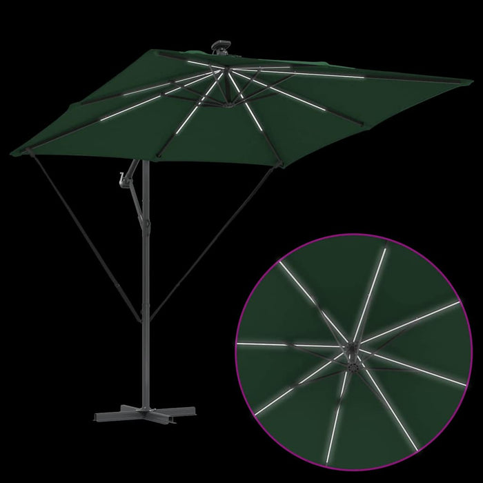 Parasol banana cu brațe Verde 249 x 249 x 250 cm - WALTI WALTI