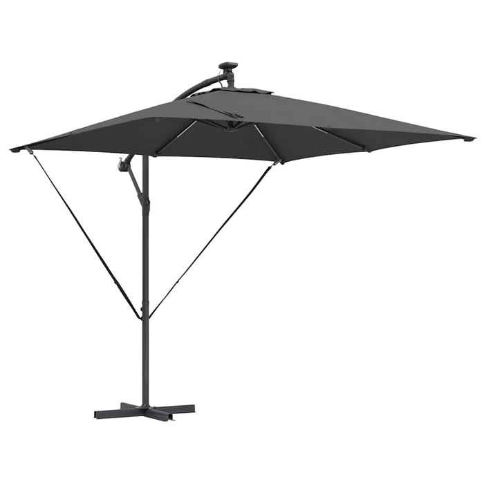 Parasol banana cu brațe Antracit 249 x 249 x 250 cm - WALTI WALTI