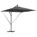 Parasol banana cu brațe Antracit 249 x 249 x 250 cm - WALTI WALTI
