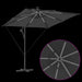 Parasol banana cu brațe Antracit 249 x 249 x 250 cm - WALTI WALTI