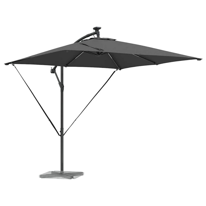 Parasol banana cu brațe Antracit 249 x 249 x 250 cm - WALTI WALTI
