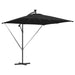 Parasol banana cu brațe cu blocare Negru 249 x 249 x 250 cm - WALTI WALTI